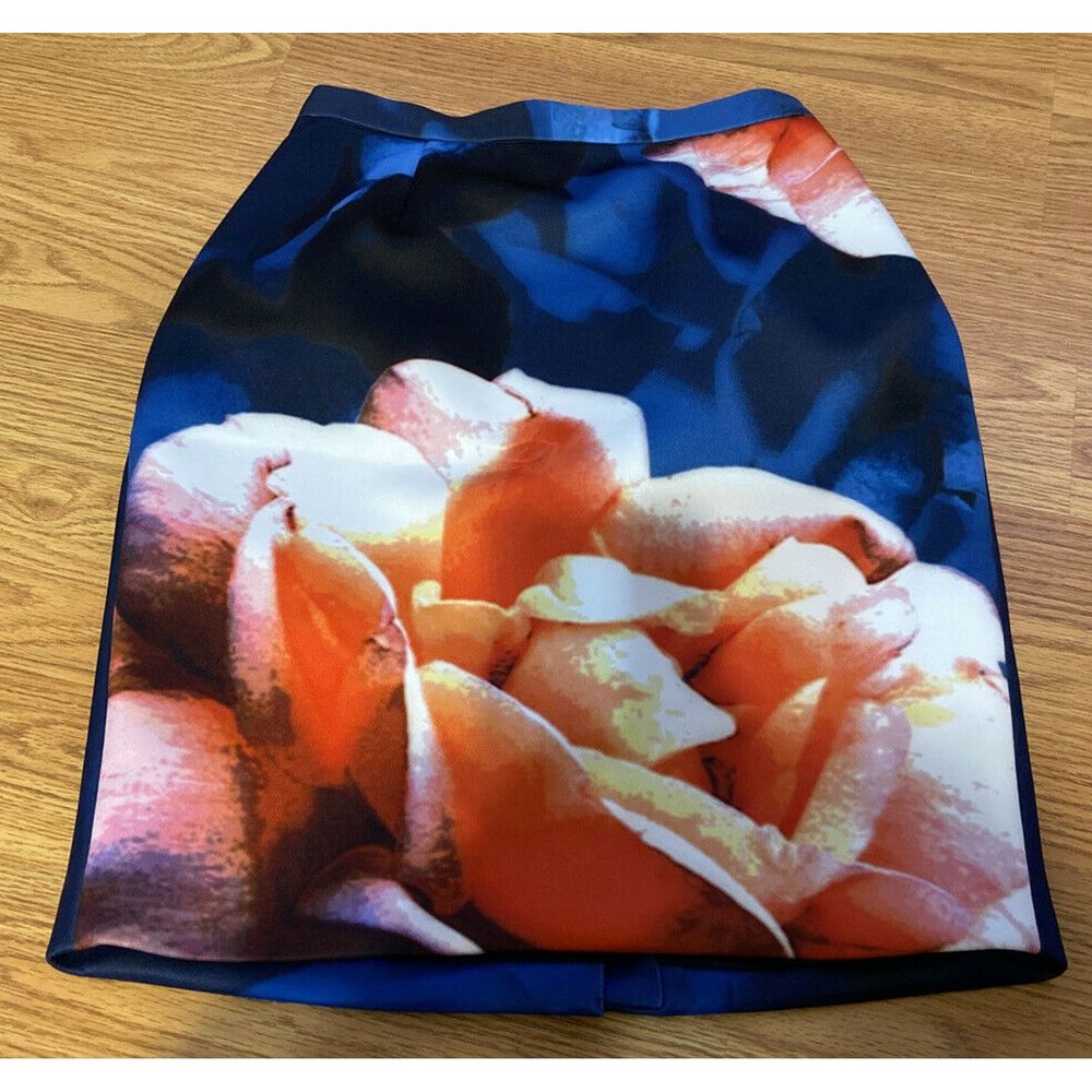 Keepsake the Label Floral Pencil Skirt Blue XS